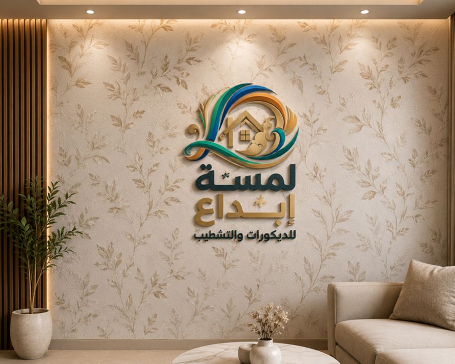 تنسيق أسطح الجدران والإضاءة والأثاث في صالة — لمسة إبداع